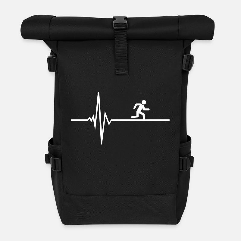 Läufer - Rolltop Rucksack - Schwarz