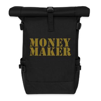money maker - Rolltop Rucksack - Schwarz - Vorne