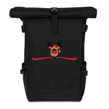 Jour de Noël - Sac à dos roll top - noir - Devant
