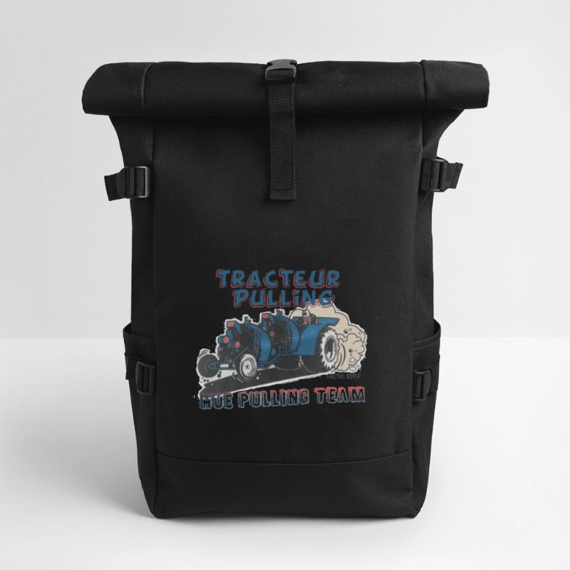 Tshirt Hue Pulling Tractor - Double North 2019 Roll Top Backpack
