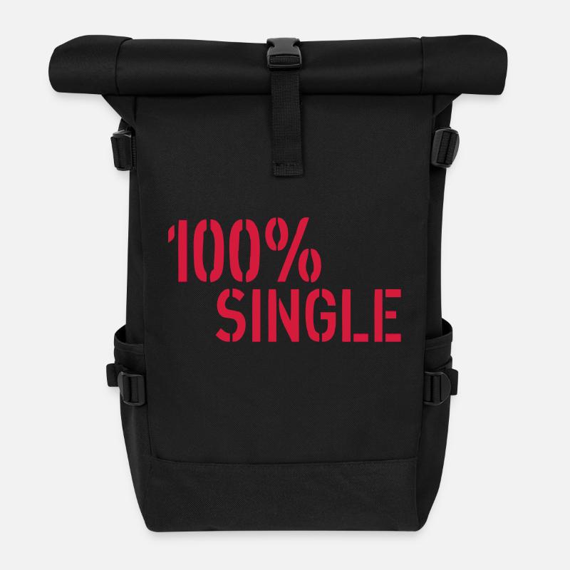 Single - Rolltop Rucksack - Schwarz