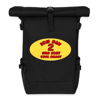 Geburtstag - Rolltop Rucksack - Schwarz - Vorne