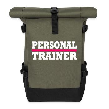 Personal trainer - Roll Top Backpack - olive/black - Front