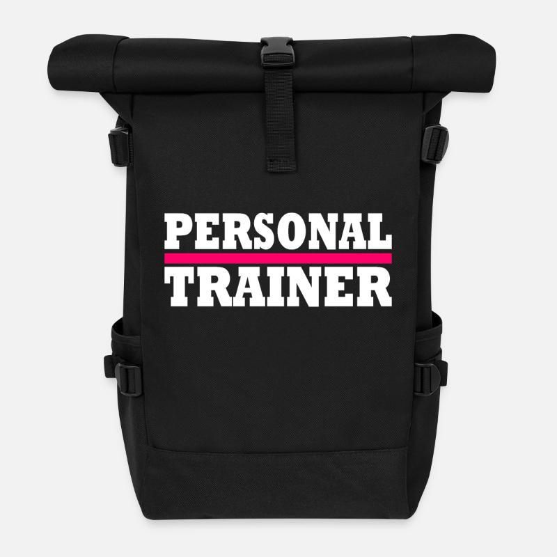 Personal trainer - Rolltop Rucksack - Schwarz