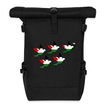 Free palestine - Sac à dos roll top - noir - Devant