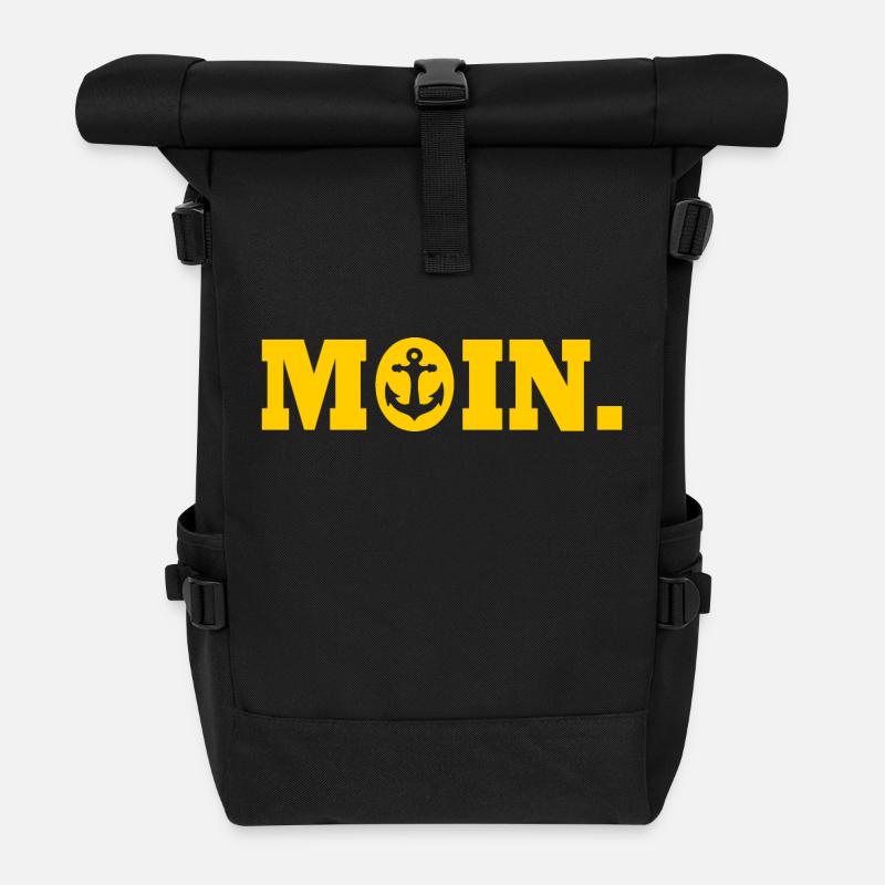 Moin - Rolltop Rucksack - Schwarz