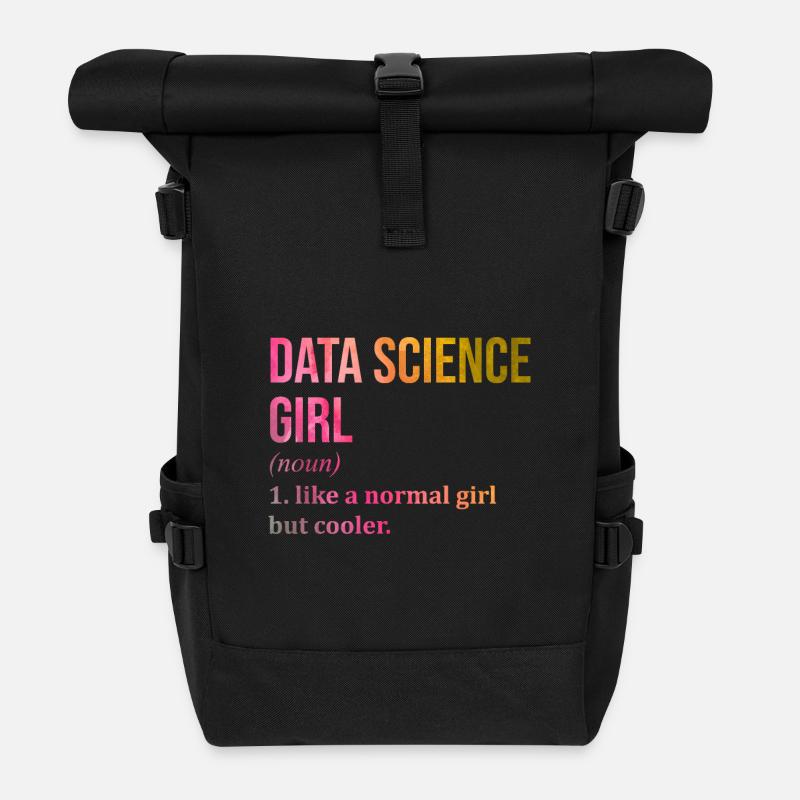 Data Science - Roll Top Backpack - black