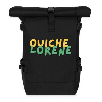 ouiche lorene - Die Essenz der Einfachheit - Rolltop Rucksack - Schwarz - Vorne