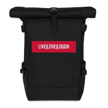 Live Love Lough - Rolltop Rucksack - Schwarz - Vorne