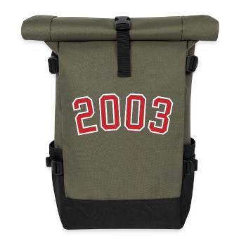 Year of birth sport 2003 - Roll Top Backpack - olive/black - Front