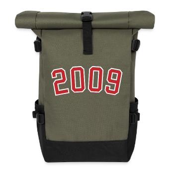 Sport Birth Year 2009 - Roll Top Backpack - olive/black - Front