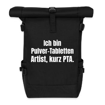 Pharmazeutisch Technische Assistentin - Rolltop Rucksack - Schwarz - Vorne