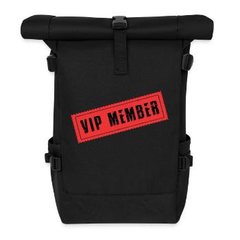 Vip Mitglied - Rolltop Rucksack - Schwarz - Vorne