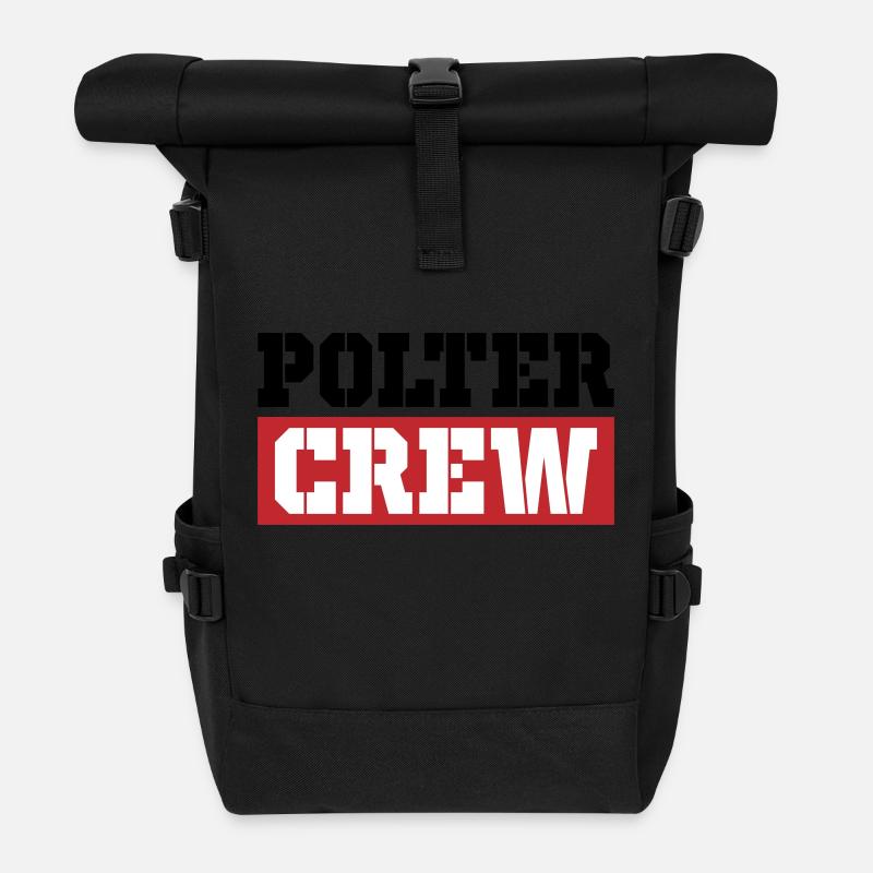Polter Crew - Rolltop Rucksack - Schwarz