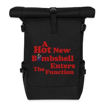 Bombshell at the Function - Roll Top Backpack - black - Front