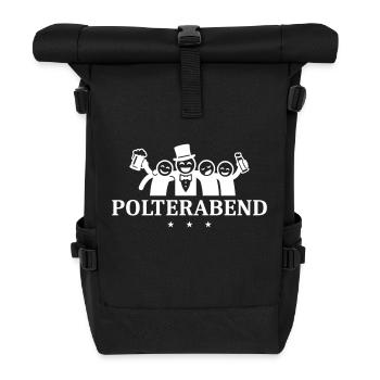 Polterabend Junggesellen - Rolltop Rucksack - Schwarz - Vorne
