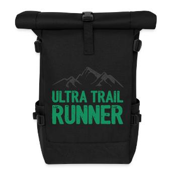 Coureur d’ultra-trail - Sac à dos roll top - noir - Devant