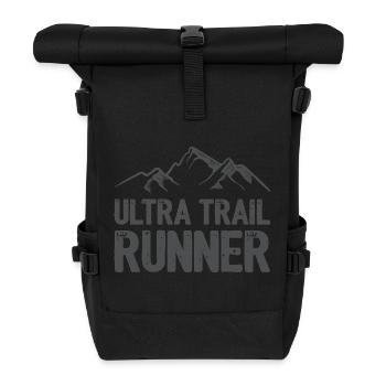 Coureur d’ultra-trail - Sac à dos roll top - noir - Devant
