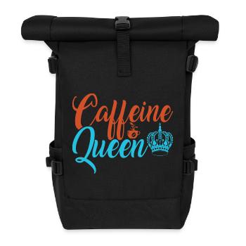 The caffeinated queen of coffee - Roll Top Backpack - black - Front