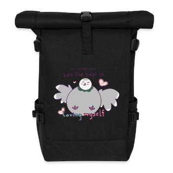 No matter what I am the best at loving myself - Roll Top Backpack - black - Front