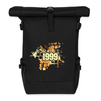 Flower Power 1999 - Roll Top Backpack - black - Front