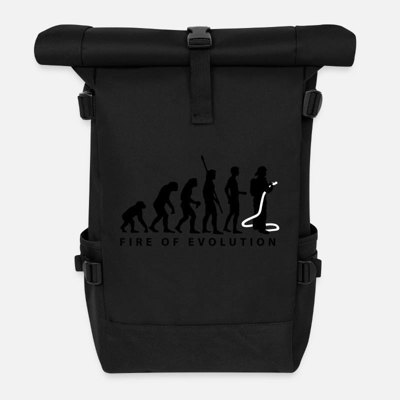 evolution_feuerwehr_2c - Rolltop Rucksack - Schwarz