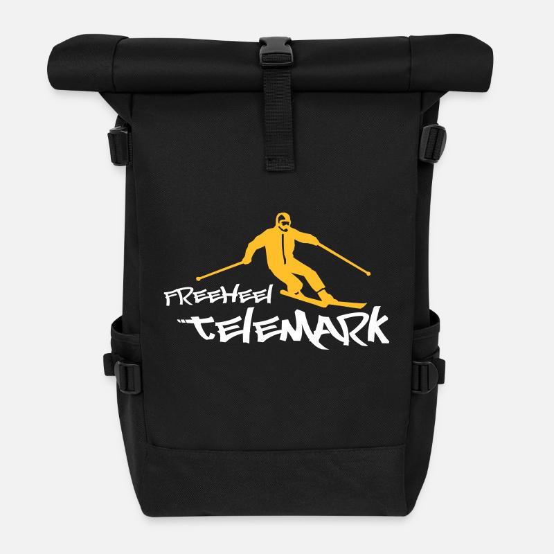 freeheel telemark - Rolltop Rucksack - Schwarz