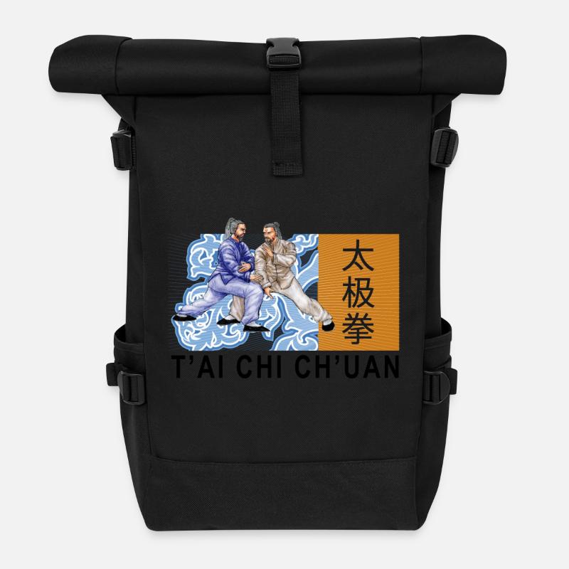Tai Chi Chuan Tai Chi Taiji - Sac à dos roll top - noir