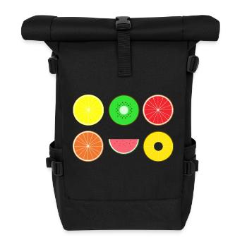 DIGITAL - FRUIT fruits numérique Hipster - Sac à dos roll top - noir - Devant