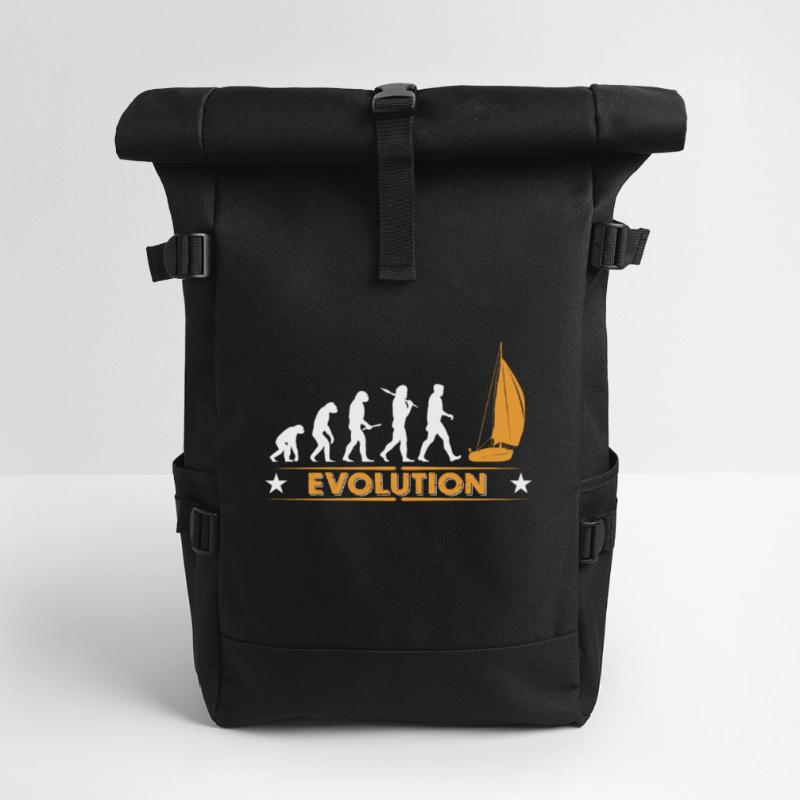 Evolution de la voile - orange/blanc Sac à dos roll top