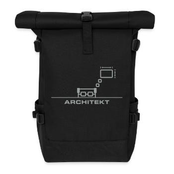Architecte - Sac à dos roll top - noir - Devant