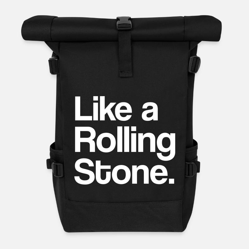 Like a Rolling Stone - Rolltop Rucksack - Schwarz