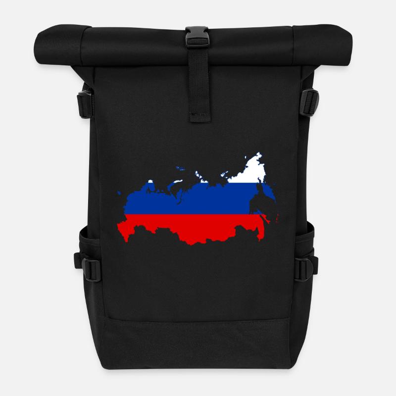 Russland - Rolltop Rucksack - Schwarz