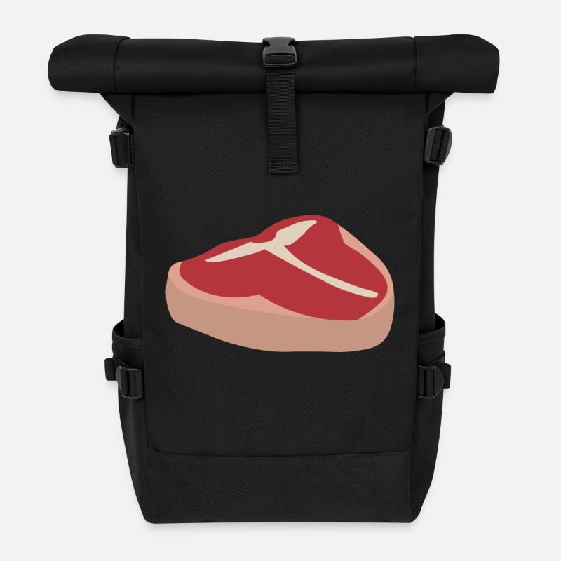 Saftiges Fleisch - Sac à dos roll top - noir