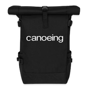 canoeing - Roll Top Backpack - black - Front