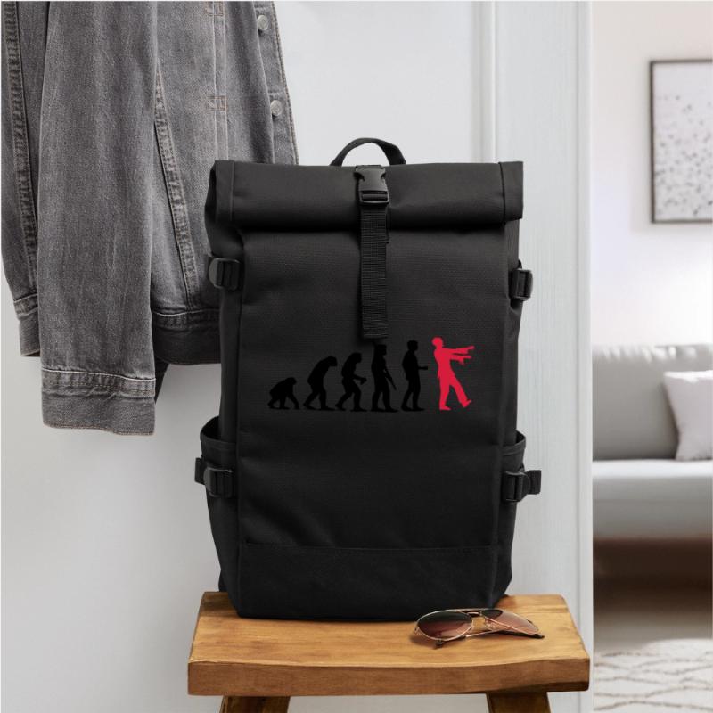 Évolution de zombi (deux couleurs) Sac à dos roll top