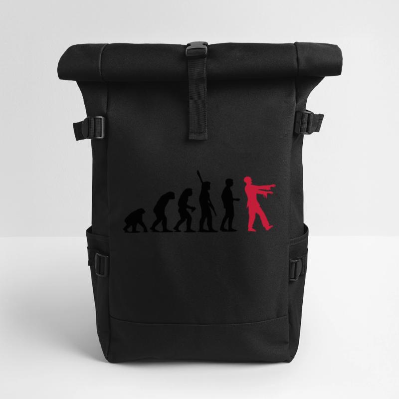 Évolution de zombi (deux couleurs) Sac à dos roll top