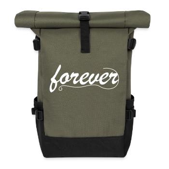 forever - Roll Top Backpack - olive/black - Front