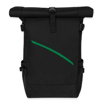 Dash green - Roll Top Backpack - black - Front