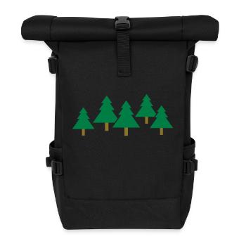 forest_f2 - Rolltop Rucksack - Schwarz - Vorne