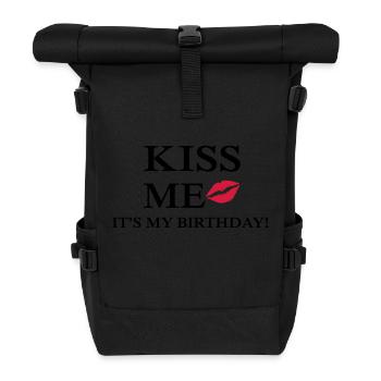 Birthday Kiss - Rolltop Rucksack - Schwarz - Vorne