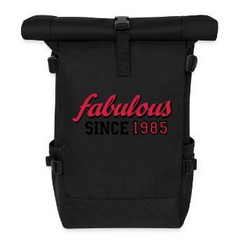1985 - Rolltop Rucksack - Schwarz - Vorne