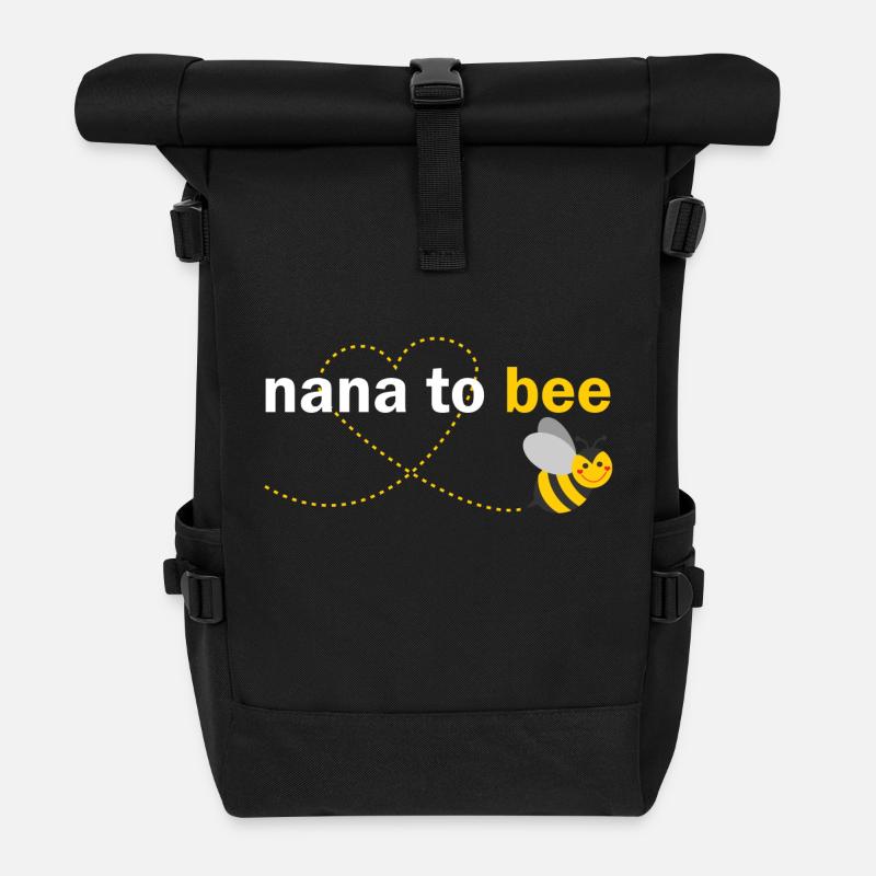 Nana To Bee - Roll Top Backpack - black