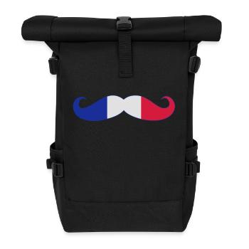 France Français Française French Frankreich - Roll Top Backpack - black - Front