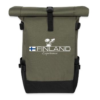 Finland Experience - Finnland - Rolltop Rucksack - Olive/Schwarz - Vorne