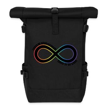 Neurodiversity - Roll Top Backpack - black - Front