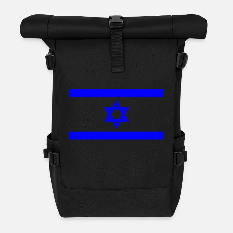 Israel - Rolltop Rucksack - Schwarz