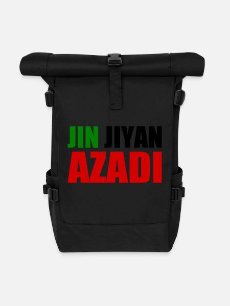jin jiyan azadi - Sac à dos roll top - noir