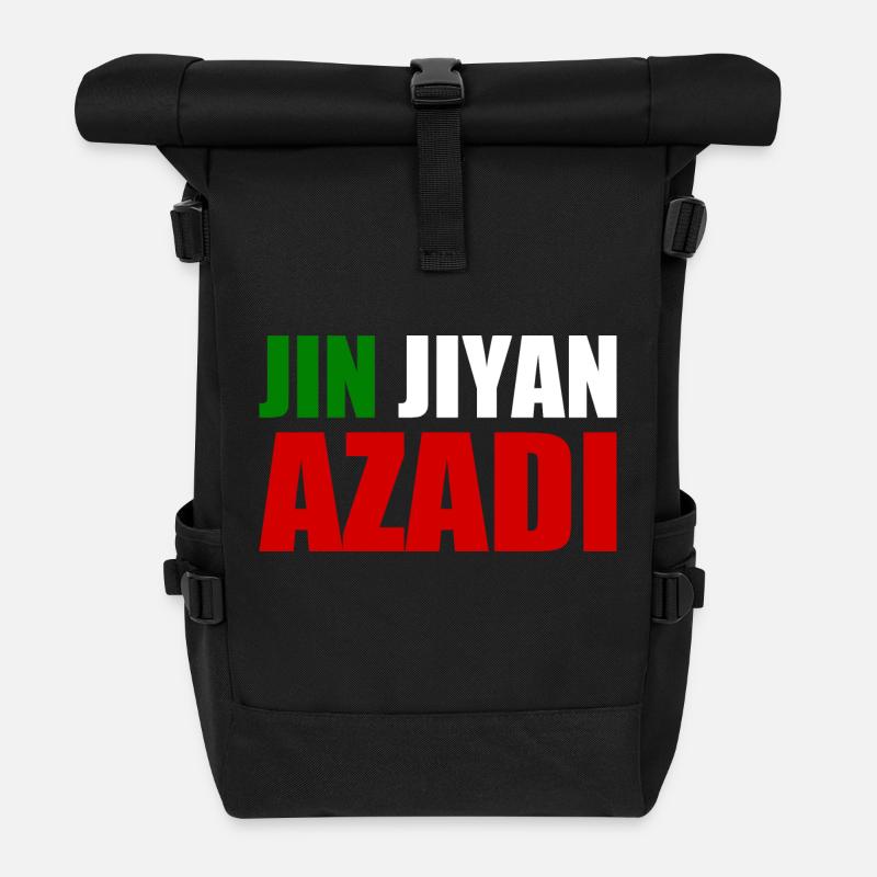 jin jiyan azadi - Rolltop Rucksack - Schwarz