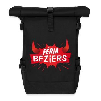 Féria de Béziers ! Festayre, fêtes de Béziers - Sac à dos roll top - noir - Devant